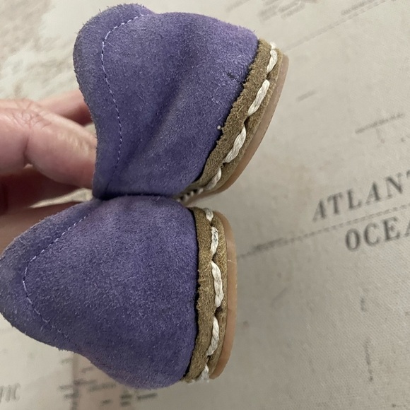 Atlantis Barefoot Shoes - Natural Leather Purple Suede Children’s Size C 24 NWOT - Picture 8 of 8